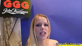 Vag scraping slut bukkake